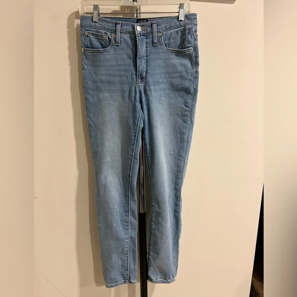 J CREW Women's High Rise Skinny Light Wash Jeans Size 27 - Picture 10 of 12